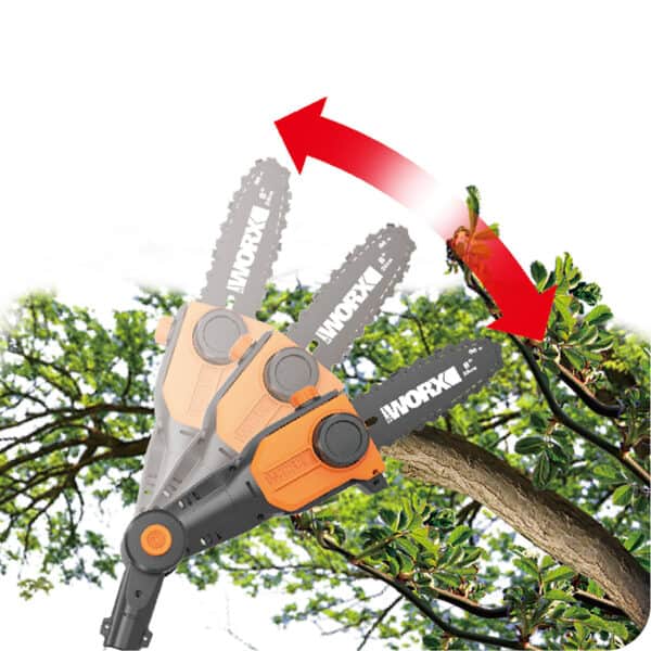 Worx Pole chainsaw tool movements WG349E.9