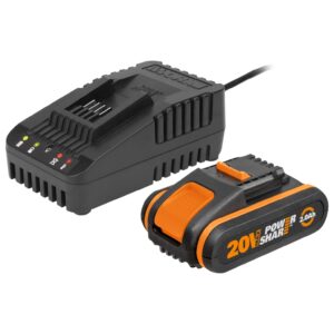 WA3601 WORX POWERSHARE™ 20V 2.0Ah MAX Lithium-ion Battery & Charger Kit