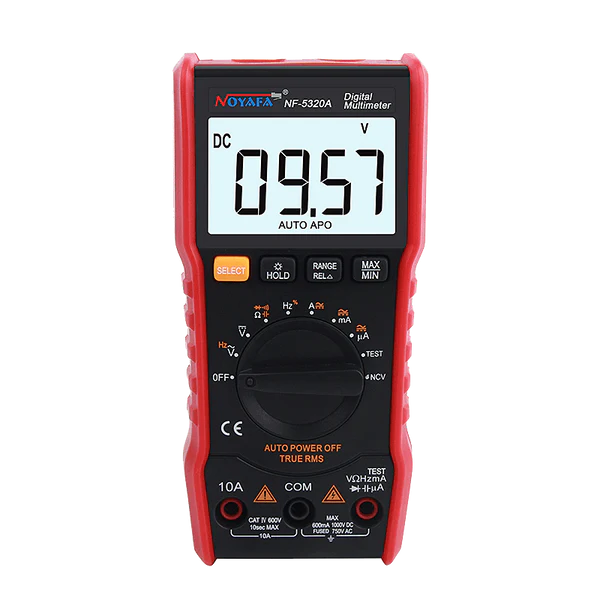 Noyaf Digital Multimeter RMS 6000 Counts Measures DC/AC High Voltage Current Resistance Diode Capacitance NF-5320A