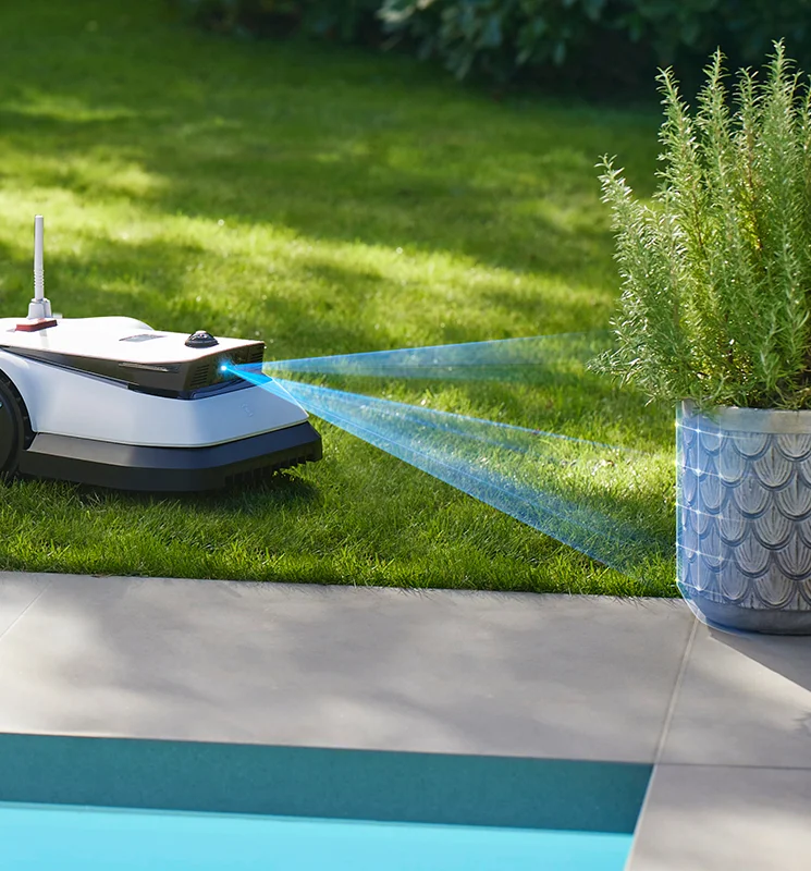 Ecovacs robotic lawn mower vision