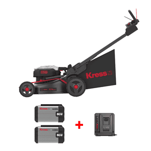 Kress 60V 51cm Cordless Brushless Self-Propelled Lawn Mower KG760E.1 Bundle