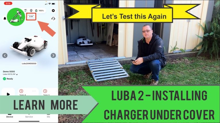 Mammotion Luba 2 - Installing Charger Under Cover