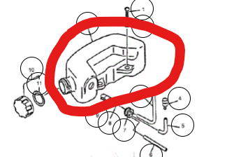 Fuel tank to suit Echo HC1500 HCR1500 A350000272