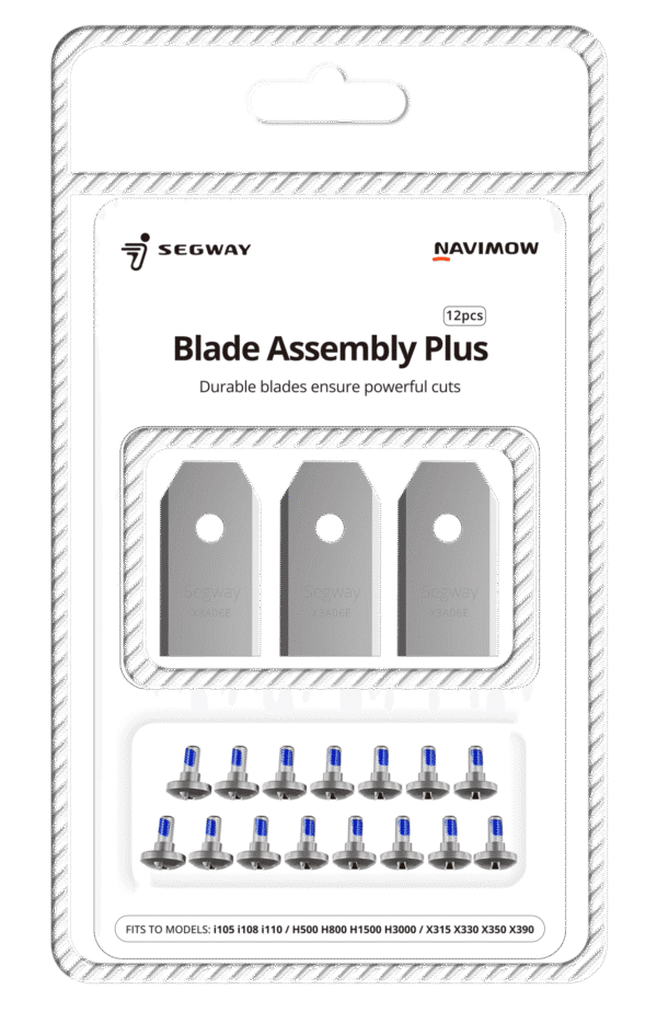 Segway Navimow - Heavy Duty replacement blades & screws (Pack of 12)