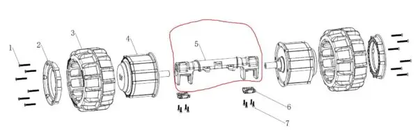 Mammotion LUBA - Rear Axle - K.020.SZ0006 - Image 4