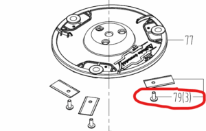 WORX Landroid Replacement blade screw 50022577