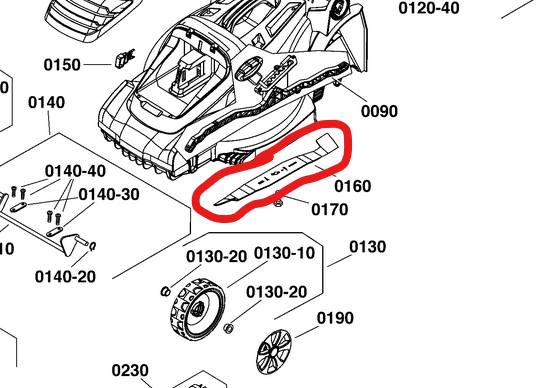 Genuine Victa bar blade BP20242A
