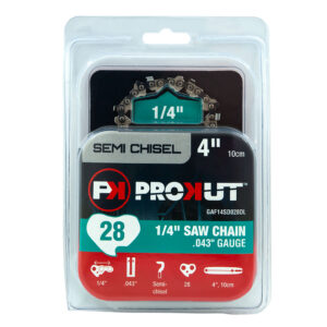 PROKUT loop of chainsaw chain #14SD 1/4" pitch .043" semi-chisel 28DL GAF14SD028DL
