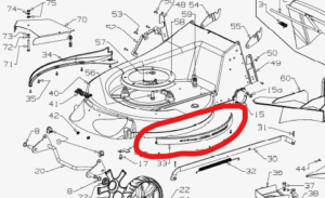 Masport side skirt L/H 540 black 579742