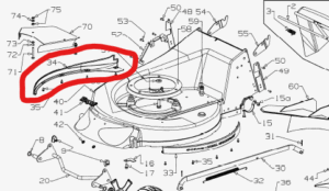 Masport side skirt R/H 540 black 579741