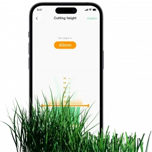 luba Cutting height on app Luba 2 robot mower cutting height